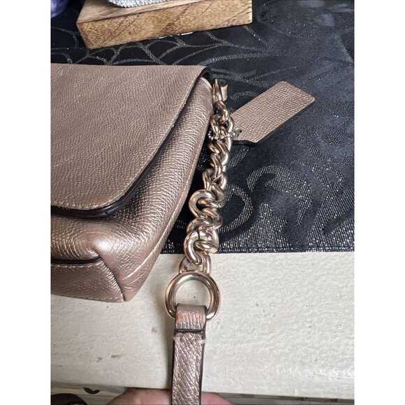 Coach Crosstown Chain Shoulder Bag Leather Pink Women Crossbody Purse Bag - Picture 8 of 15